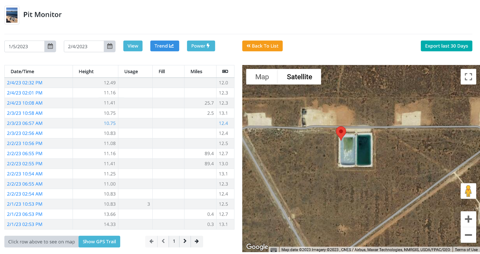 OrgPal Pit Pond Water Depth Monitor